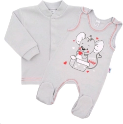 Completo per neonati New Baby Mouse, grigio