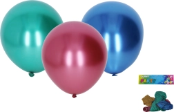 Palloncini gonfiabili 25 cm, set da 5 pz, cromati