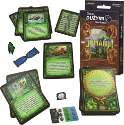 Jumanji gioco di carte per famiglie con carte grandi (versione polacca)