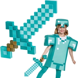 Spada di diamante Minecraft 51 cm – accessori per carnevale e cosplay per bambini
