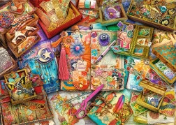 Puzzle TREFL Premium Plus Tea Time: Scrapbooking 1000 pezzi
