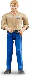 Bruder BWorld figura uomo con pantaloni blu