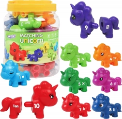 WOOPIE Giocattolo Educativo Unicorni Montessori 13 pezzi