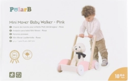 Girello in legno per bambini rosa