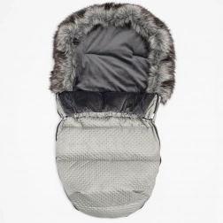 Sacco invernale con pile New Baby Lux, grigio