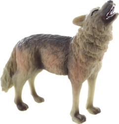 Figura in plastica di lupo 9 cm