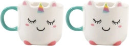 Mini tazzine da espresso con unicorno 90 ml (2 pz)