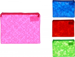 cartella portadocumenti con cerniera con motivo floreale 16 × 20,5 cm