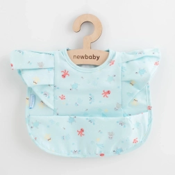 Bavaglino di lusso da bambina con volant NEW BABY