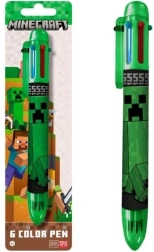 Penna a sfera Minecraft a sei colori