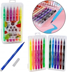 Pennarelli acquerellabili in organizer 12 colori