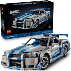 Technic Nissan Skyline GT‑R (R34) dal film FAST & FURIOUS – modello da drift per adulti