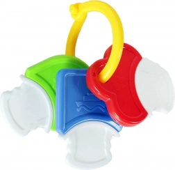 Sonaglio e massaggiagengive a forma di chiavi per neonati