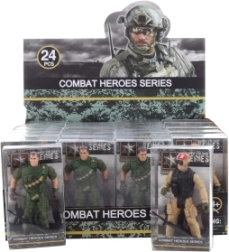 Action figure soldato con arma 9 cm