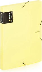 scatola portadocumenti A4 Pastelini gialla con elastico