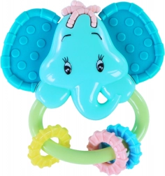 Sonaglino e massaggiagengive elefante per neonati