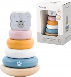 VIGA PolarB Piramide educativa in legno - Orso polare