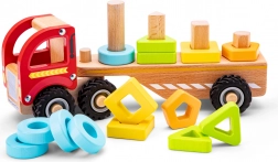 Camion di legno per l’inserimento delle forme colorate