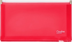 Busta DL Opaline con zip rosa