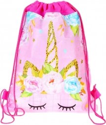Zaino scolastico Unicorno rosa 35x27 cm