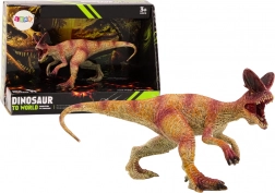 Figurina da collezione del dinosauro Dilofosauro, rossa, 1 pz