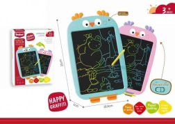 Lavagnetta LCD per scrivere Gufo rosa