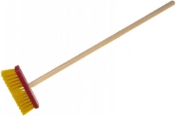 Spazzola per bambini rossa con manico in legno Teddies