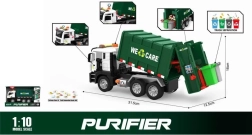 Camion della spazzatura 1:10 con luce e suono
