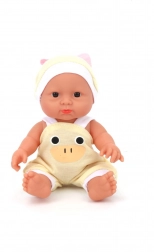 Bambola per bambini con corpo morbido e abiti eco