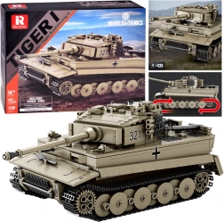 Set di costruzione carro Tiger I WORLD OF TANKS 1:28 (1138 pezzi)
