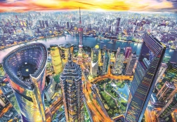 Puzzle Vista di Shanghai 2000 pezzi