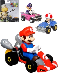 Mattel Hot Wheels Mario Kart macchinina in metallo con personaggio - 1 pezzo