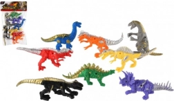 set di dinosauri in plastica 8 pezzi 14–17 cm in sacchetto