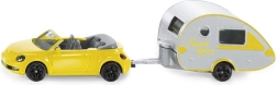 Auto sportivo con rimorchio da campeggio SIKU