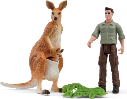 Schleich escursione con il ranger tra i canguri - 1 pezzo