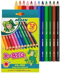 Grandi pastelli a cera X-Big Jolly 12 colori
