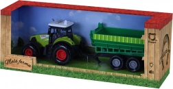Trattore di plastica con suoni e luci con rimorchio – La mia piccola fattoria