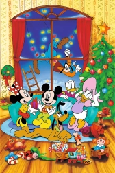 Puzzle Disney Mickey Mouse e amici Natale 600 pezzi