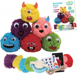 Set creativo per creare pompon mostruosi - Woopie Art&Fun