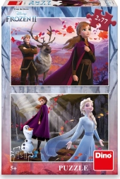 Puzzle 2 in 1 Frozen II - 2 x 77 pezzi