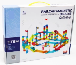 Pista da corsa magnetica 240 pezzi con macchinina elettrica