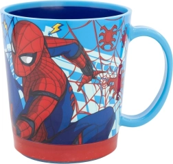 Tazza di plastica con fondo antiscivolo con motivo di Spiderman
