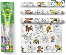Tovaglie da colorare Pexi - Zoo strabiliante