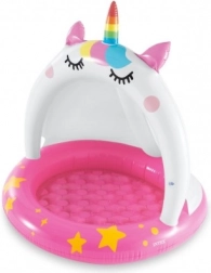 Piscinetta gonfiabile per bambini con tettoia a forma di unicorno INTEX