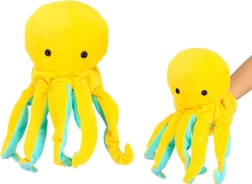 Burattino di Peluche Polpo Giallo 25 cm