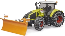 Bruder trattore Claas Axion 950 con catene da neve e lama