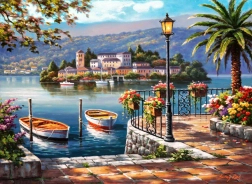 Puzzle Lago a Porto 1000 pezzi