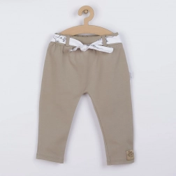 Pantaloni in cotone per neonato Nicol Ella beige