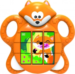 Puzzle interattivo a forma di volpe per bambini con melodie e suoni
