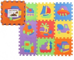 Puzzle in gomma piuma mezzi di trasporto 27 × 27